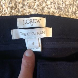 Navy J Crew Gigi dress pants
